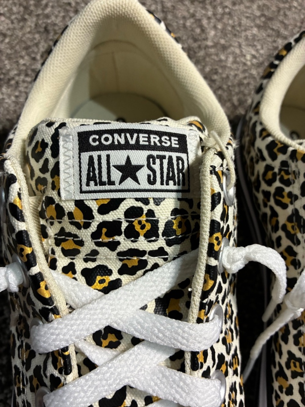Converse All Star Animal Print Low Top Sneakers - Picture 5 of 8